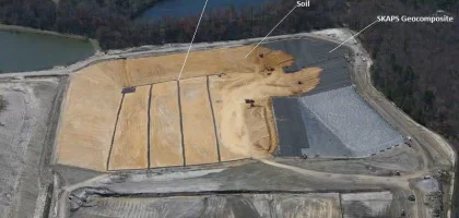 SKAPS Geotextile landfill applications